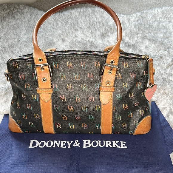 Authentic Dooney & Bourke Monogram Multi-colored Purse - Picture 2 of 8
